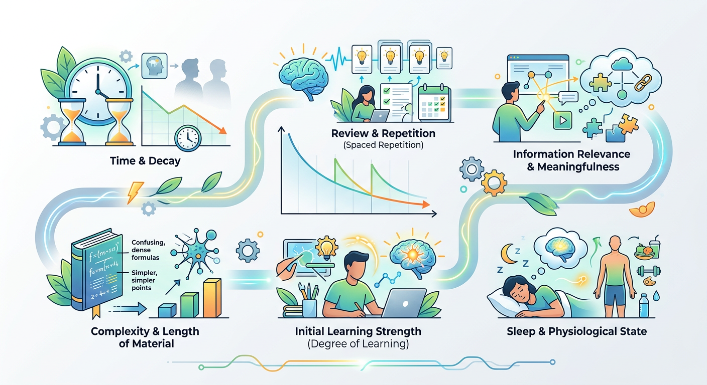 Factors That Influence the Rate of Forgetting