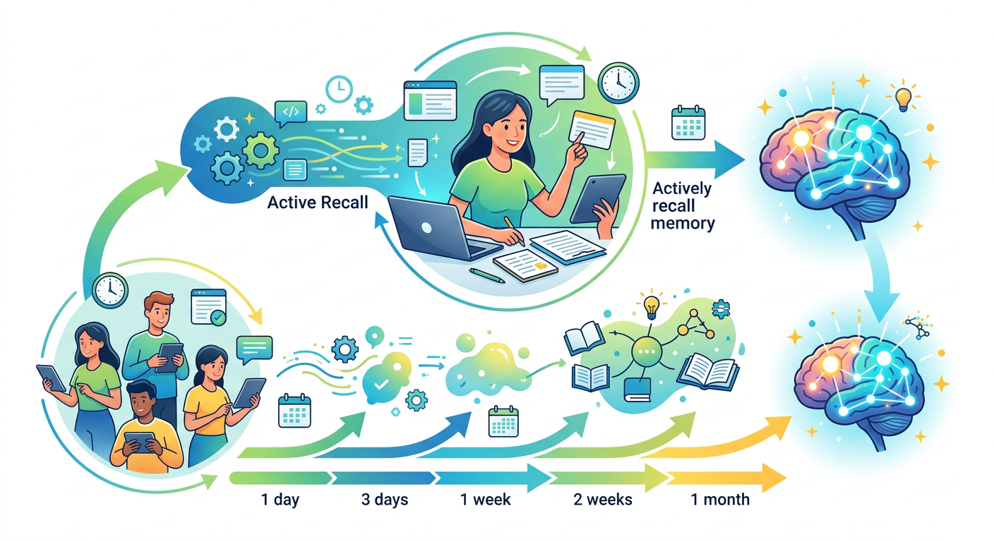 The Ultimate Duo: Combining Active Recall with Spaced Repetition