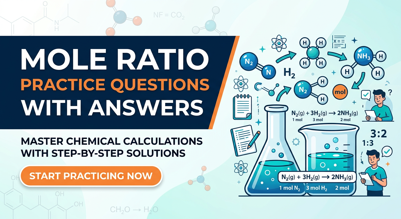 Mole Ratio Practice Questions with Answers