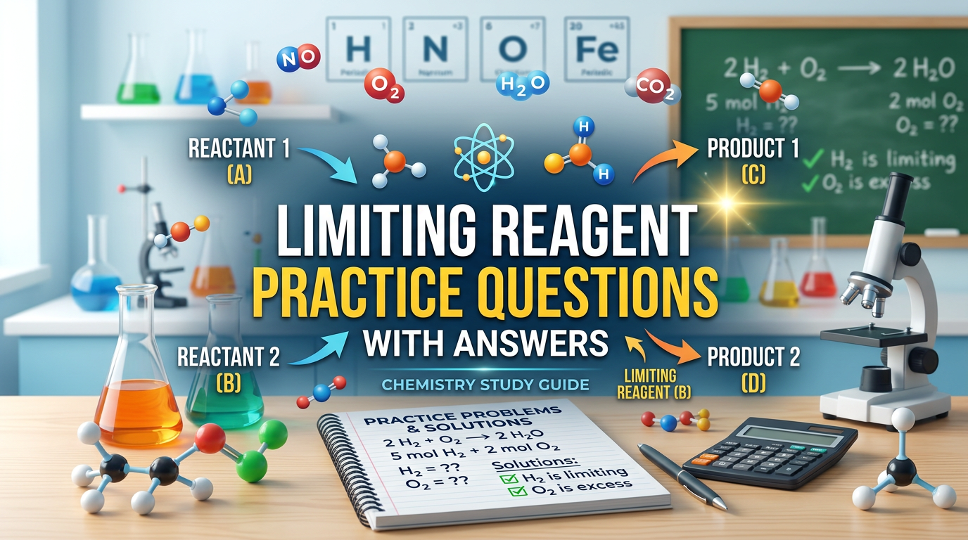 Limiting Reagent Practice Questions with Answers