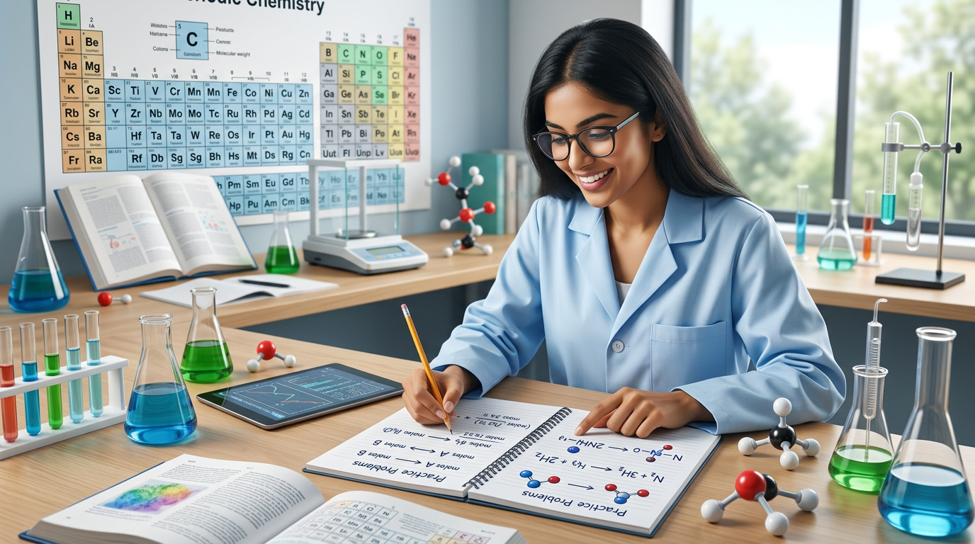 Mole-to-Mole Stoichiometry Practice Questions with Answers