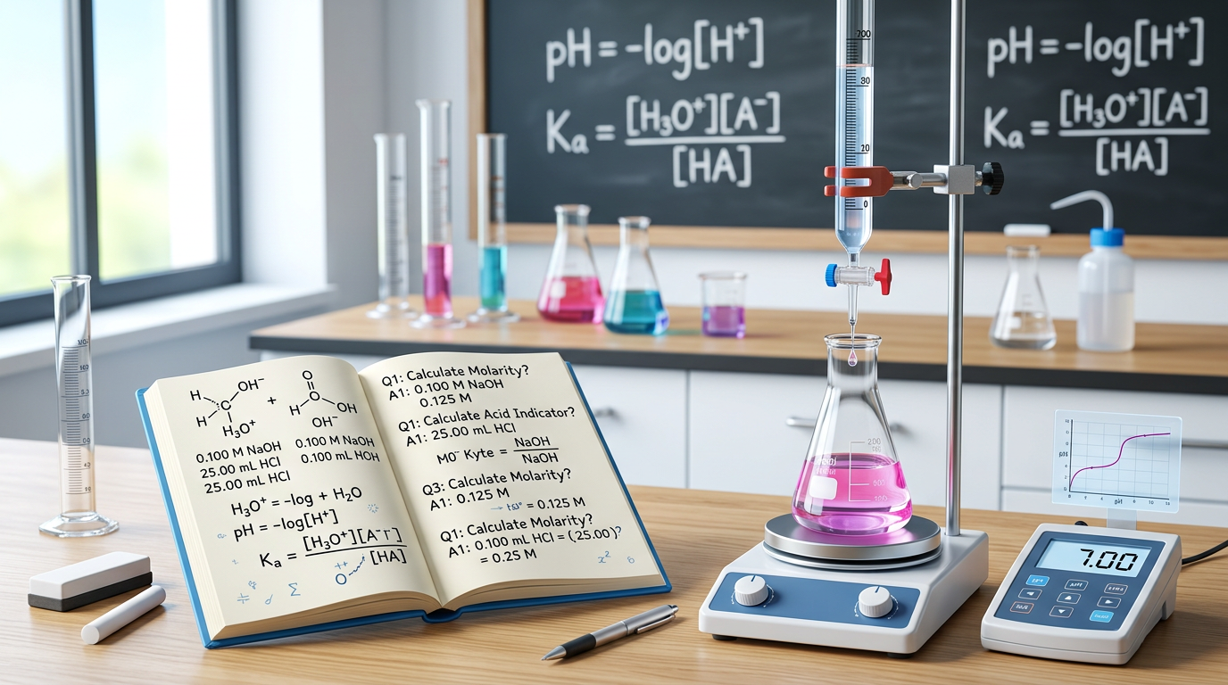 Acid-Base Titration Practice Questions with Answers
