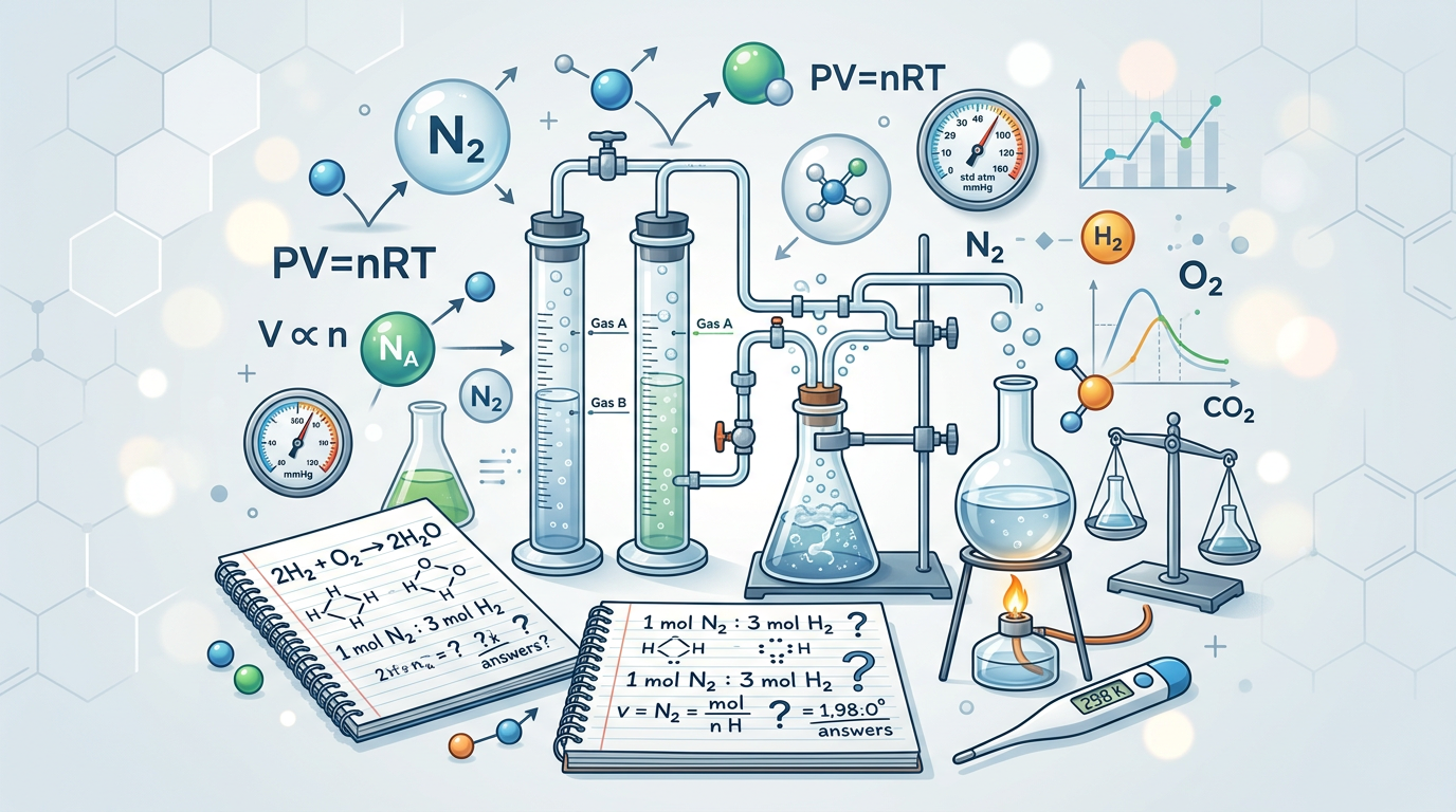 Gas Stoichiometry Practice Questions with Answers