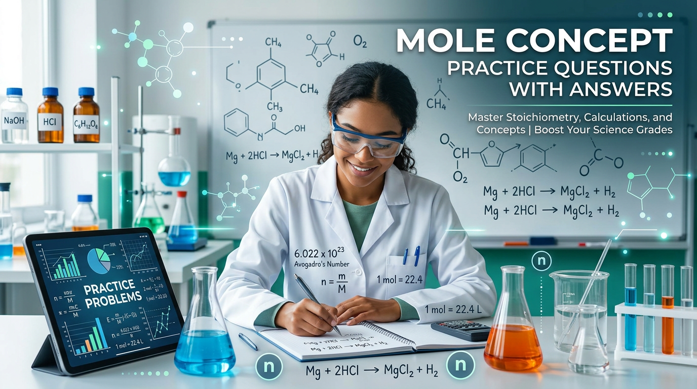 Mole Concept Practice Questions with Answers