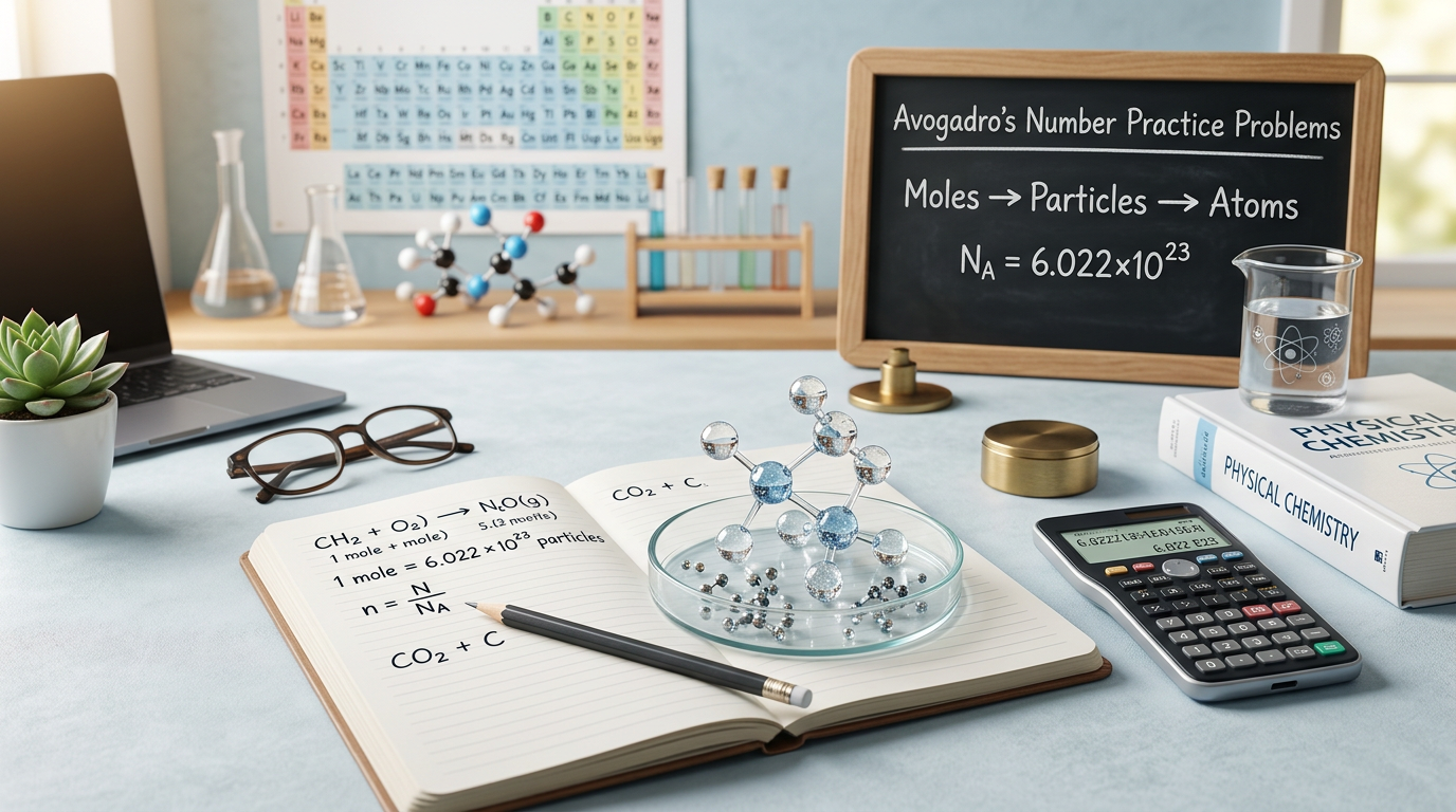Avogadro’s Number Practice Questions with Answers