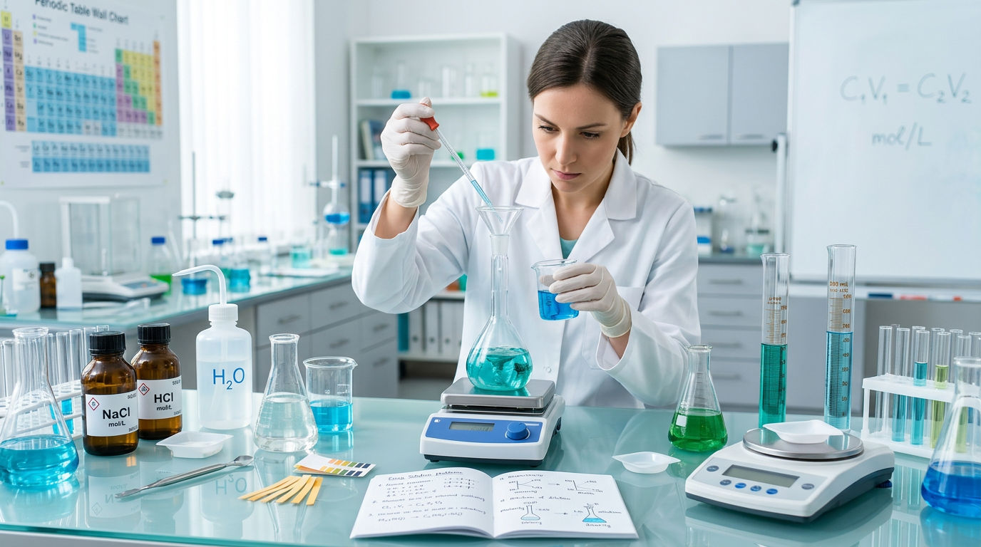 Easy Solution Preparation Practice Questions