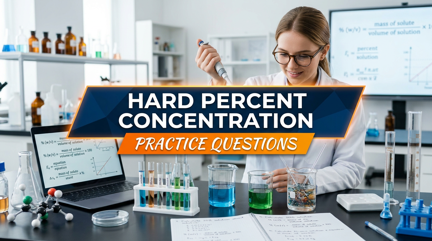 Hard Percent Concentration Practice Questions