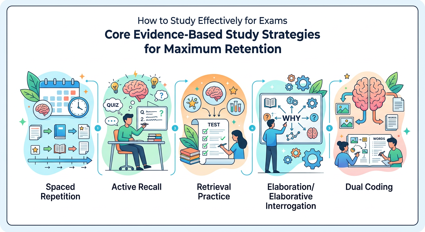 Core Evidence-Based Study Strategies for Maximum Retention