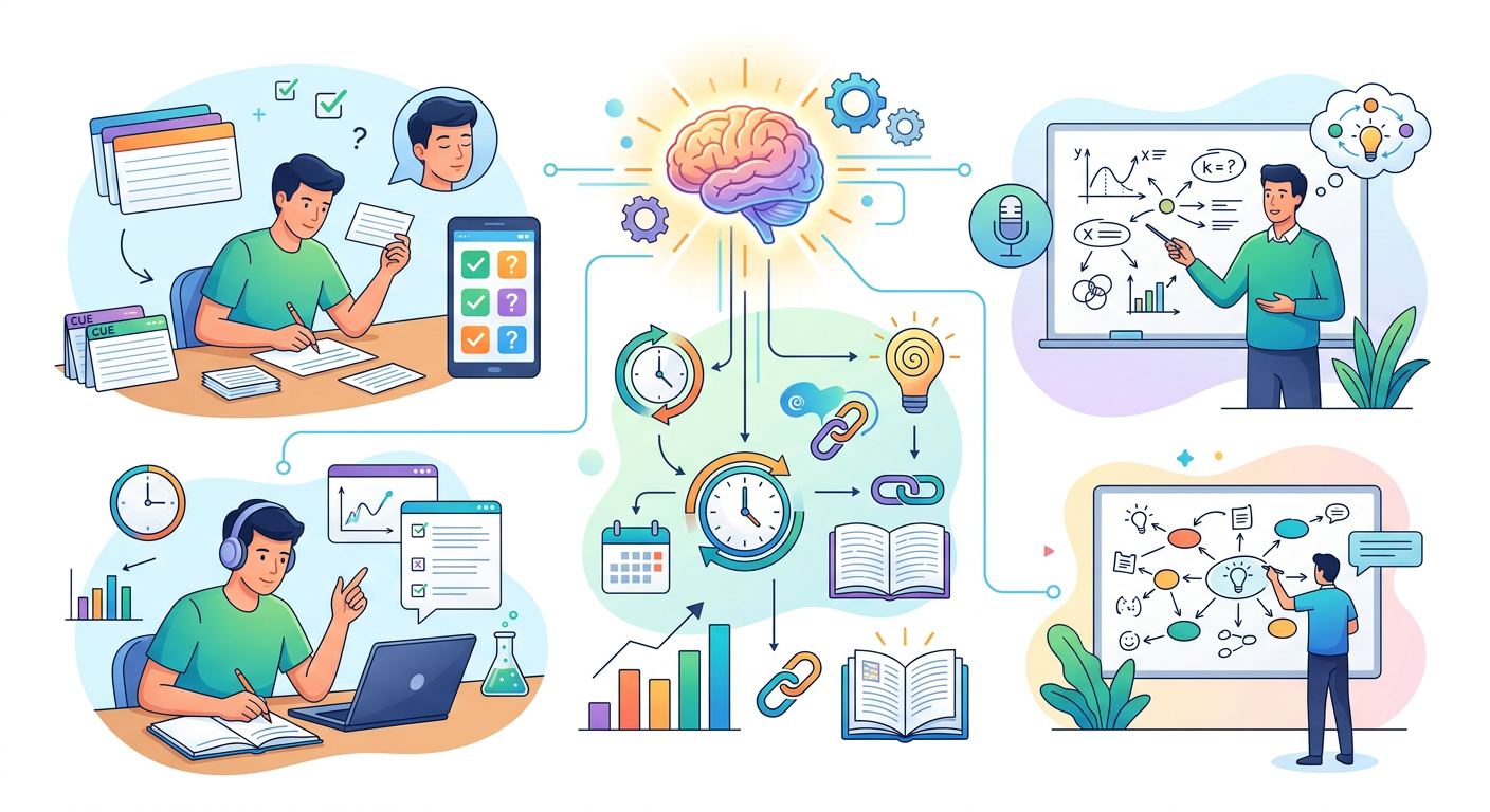 Core Techniques for Implementing Active Recall