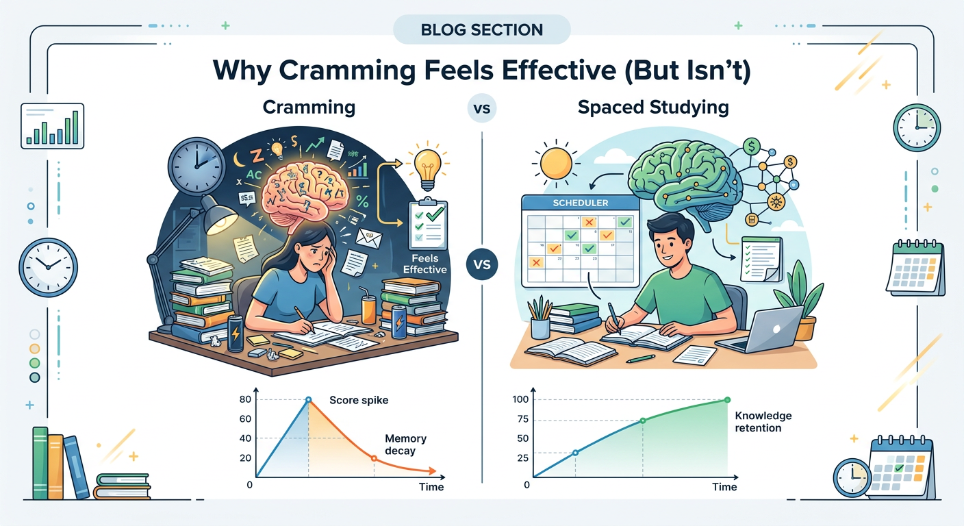 Why Cramming Feels Effective (But Isn't)