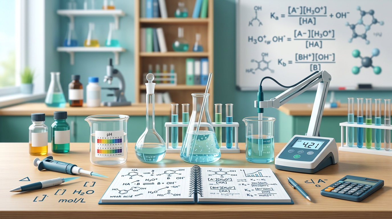 Ka and Kb Calculations Practice Questions with Answers