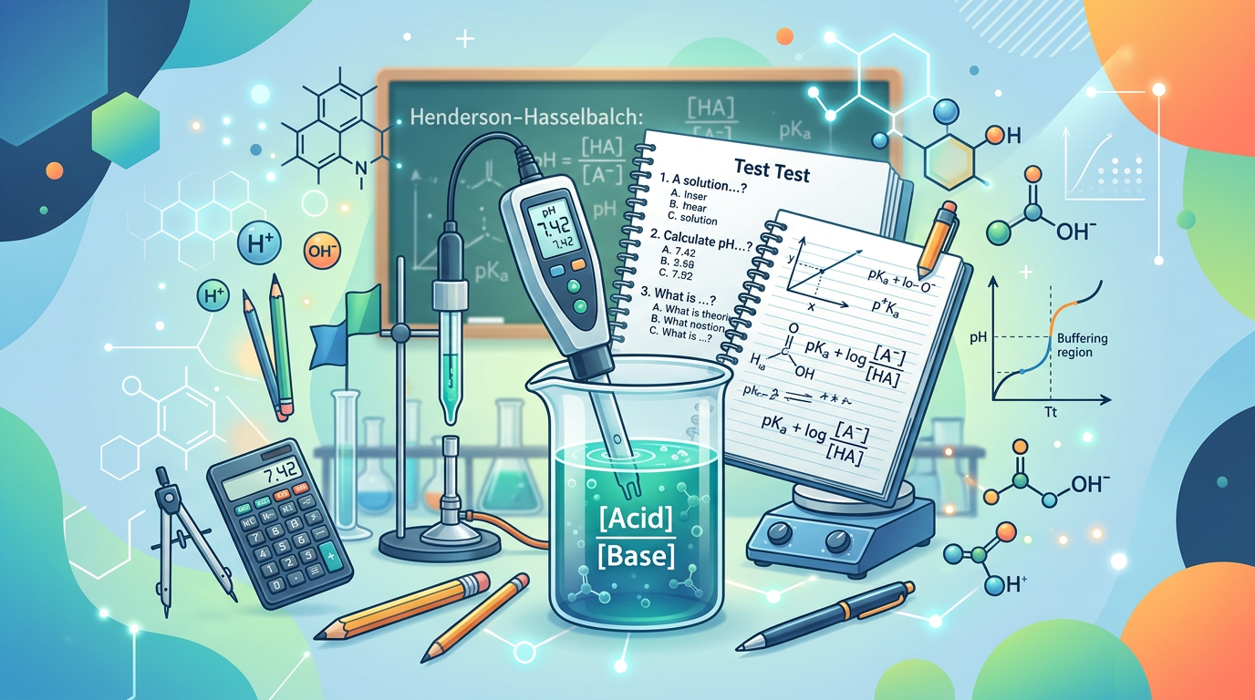 Henderson-Hasselbalch Equation Practice Questions with Answers