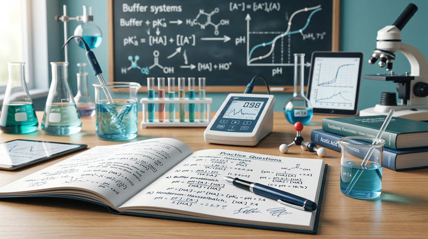 Hard Henderson-Hasselbalch Equation Practice Questions
