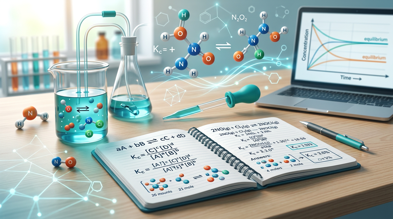 Equilibrium Constant (Kc) Practice Questions with Answers