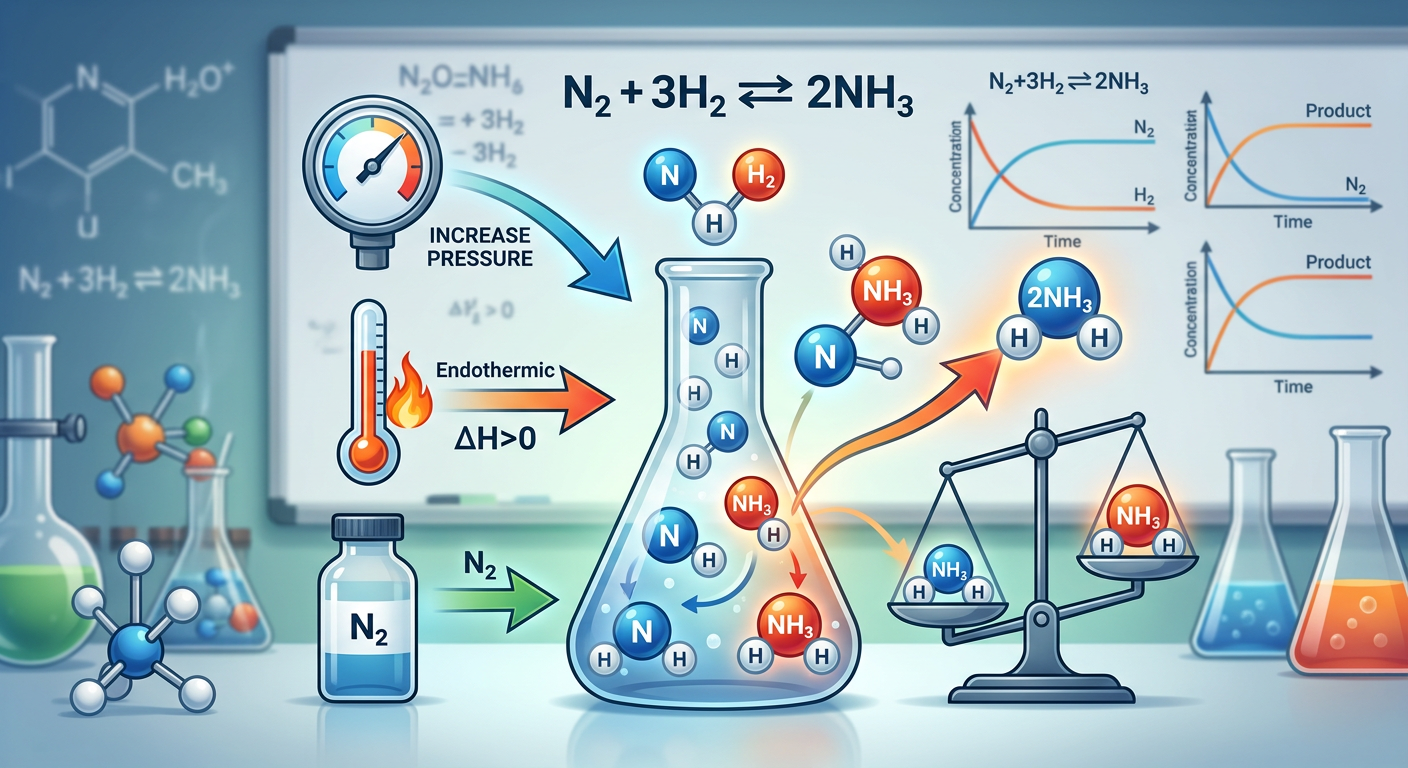 Medium Le Chatelier’s Principle Practice Questions