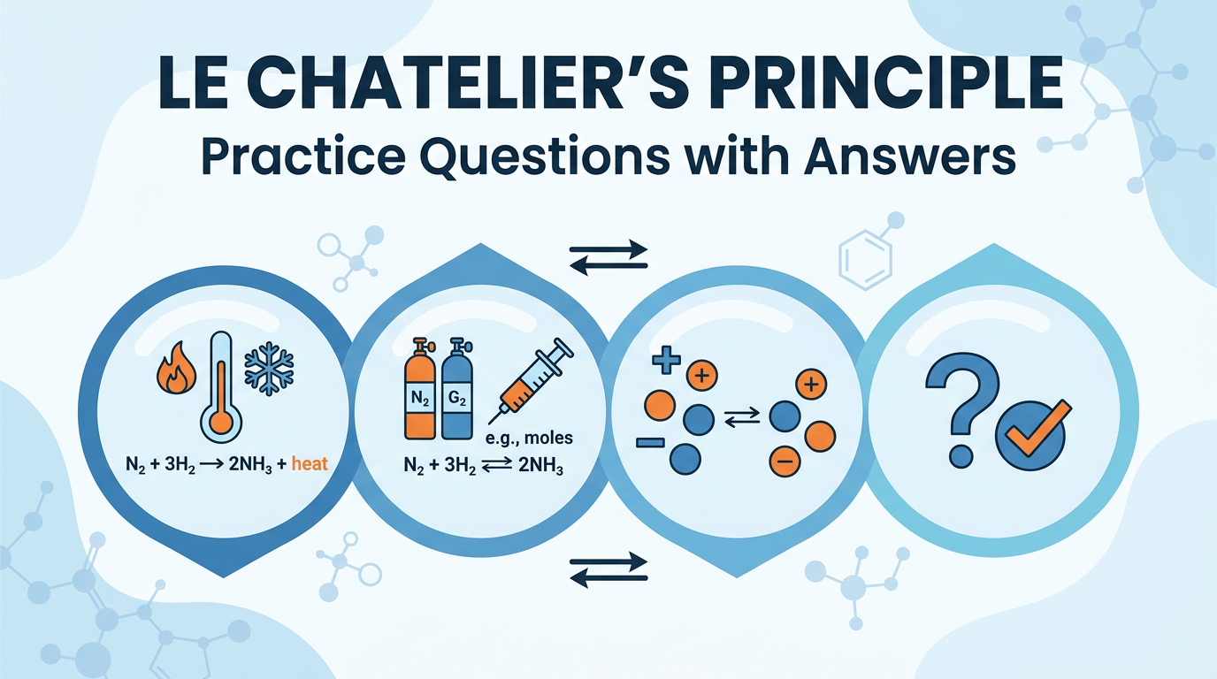 Le Chatelier’s Principle Practice Questions with Answers