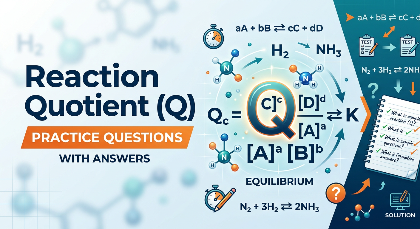 Reaction Quotient (Q) Practice Questions with Answers