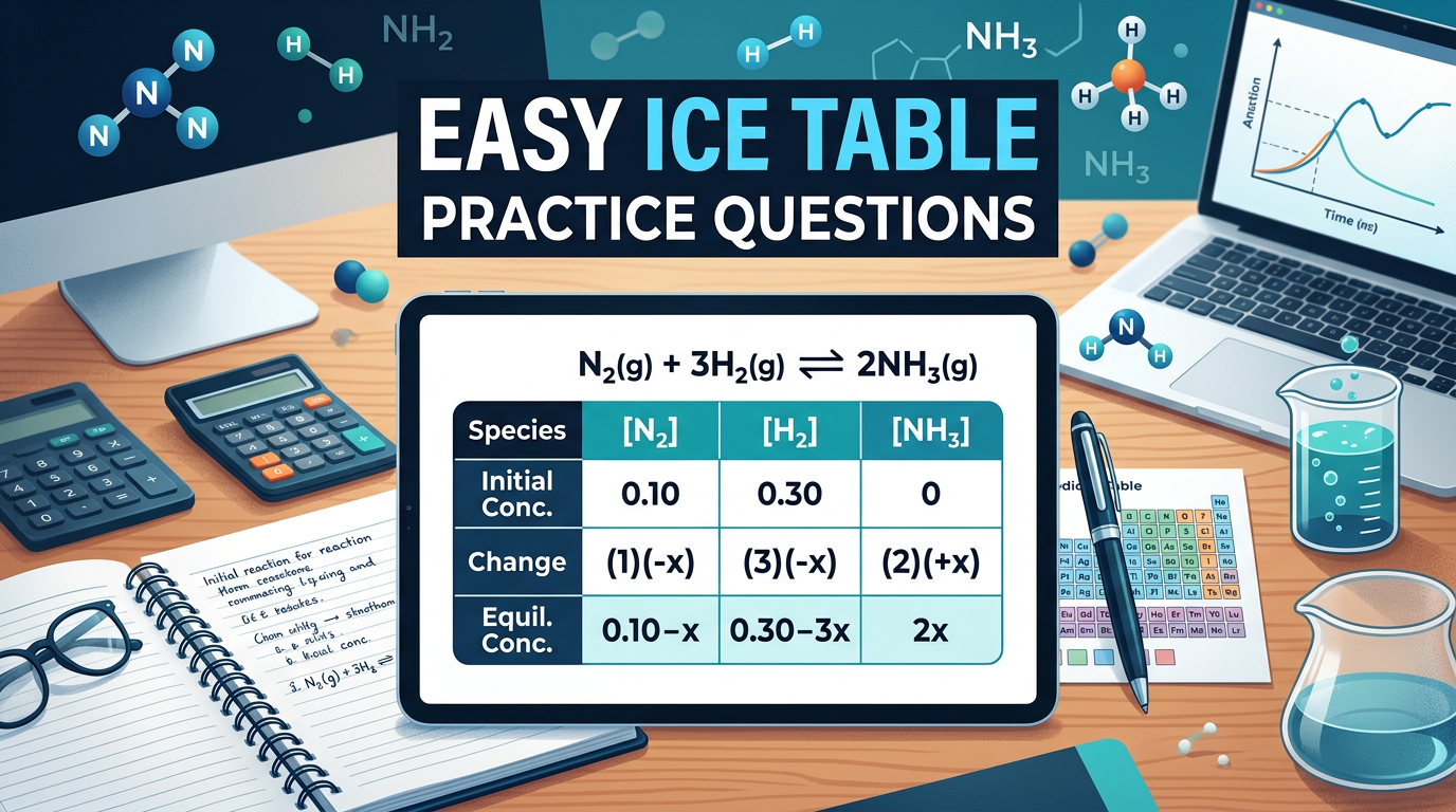 Easy ICE Table Practice Questions