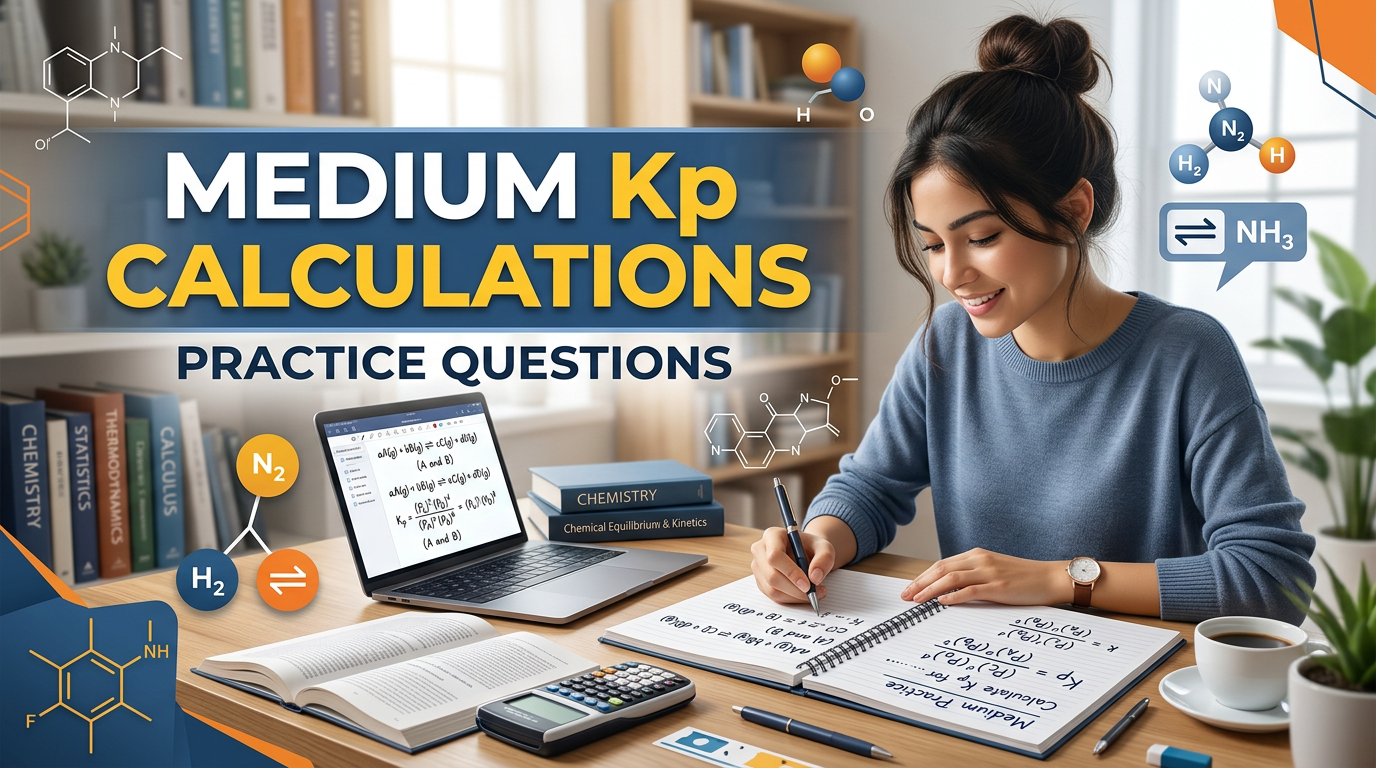 Medium Kp Calculations Practice Questions