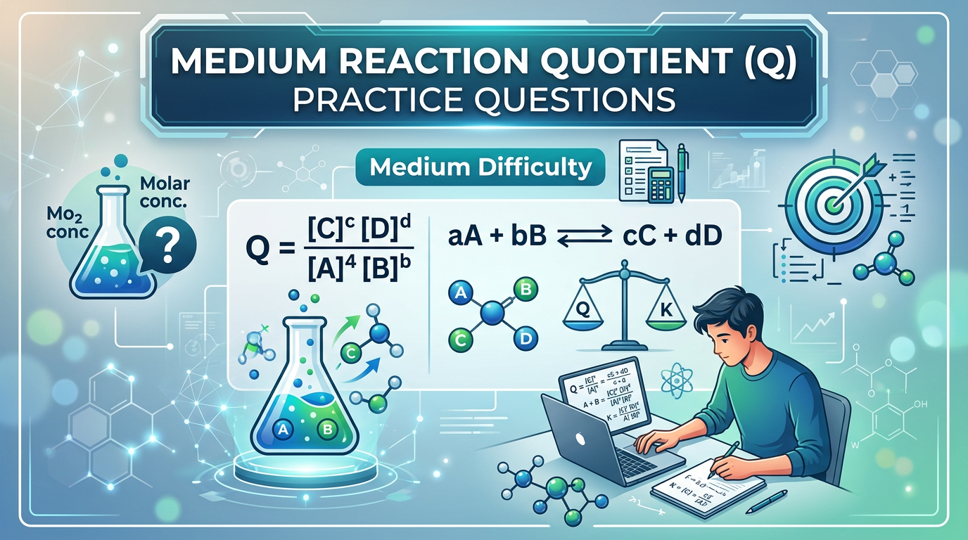 Medium Reaction Quotient (Q) Practice Questions