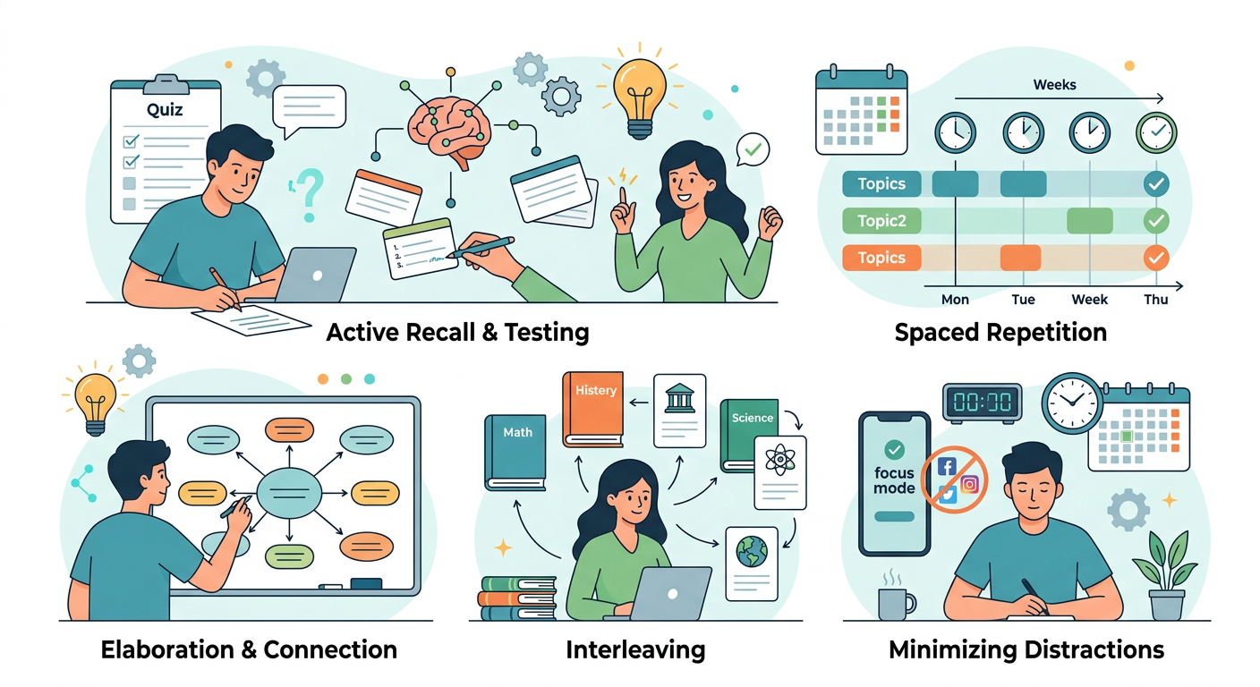 Pick Evidence-Based Study Techniques
