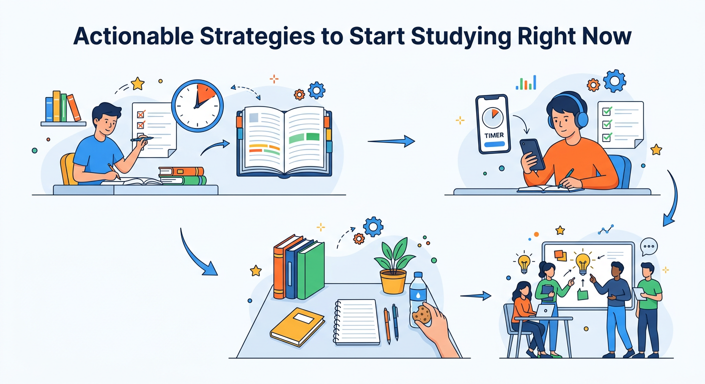 Actionable Strategies to Start Studying Right Now