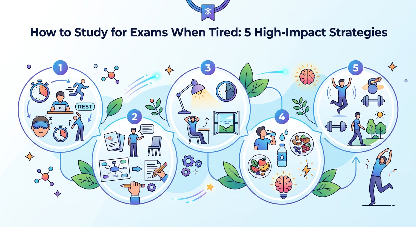 How to Study for Exams When Tired: 5 High-Impact Strategies
