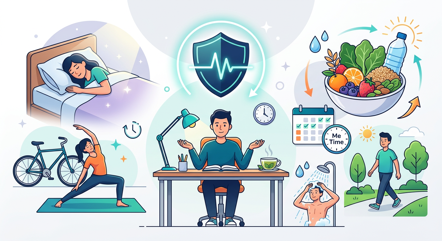 Step 3: Aggressively Protect Your Health When Learning How to Study for Exams When Overwhelmed