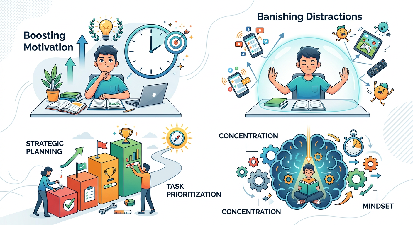 Boosting Motivation and Banishing Distractions