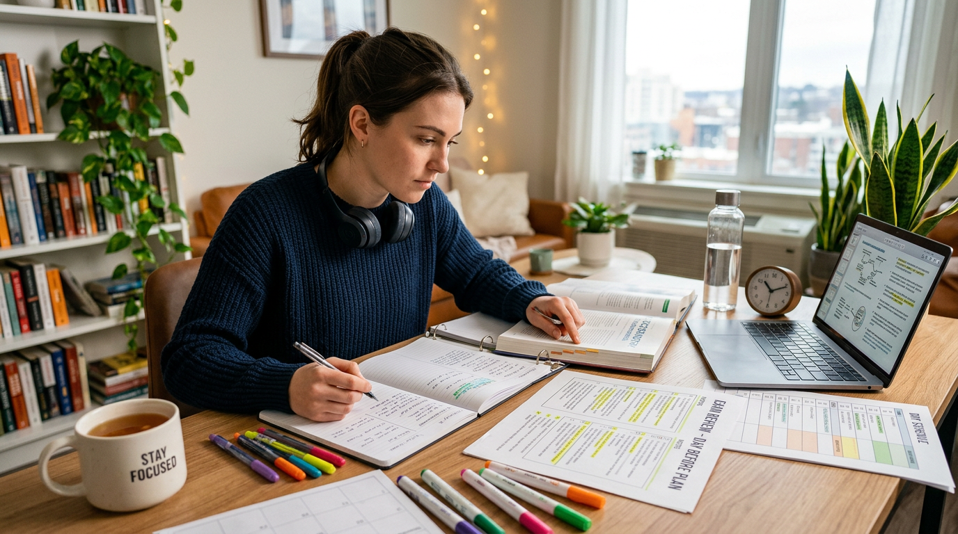 How to Study the Day Before an Exam: Proven Plan