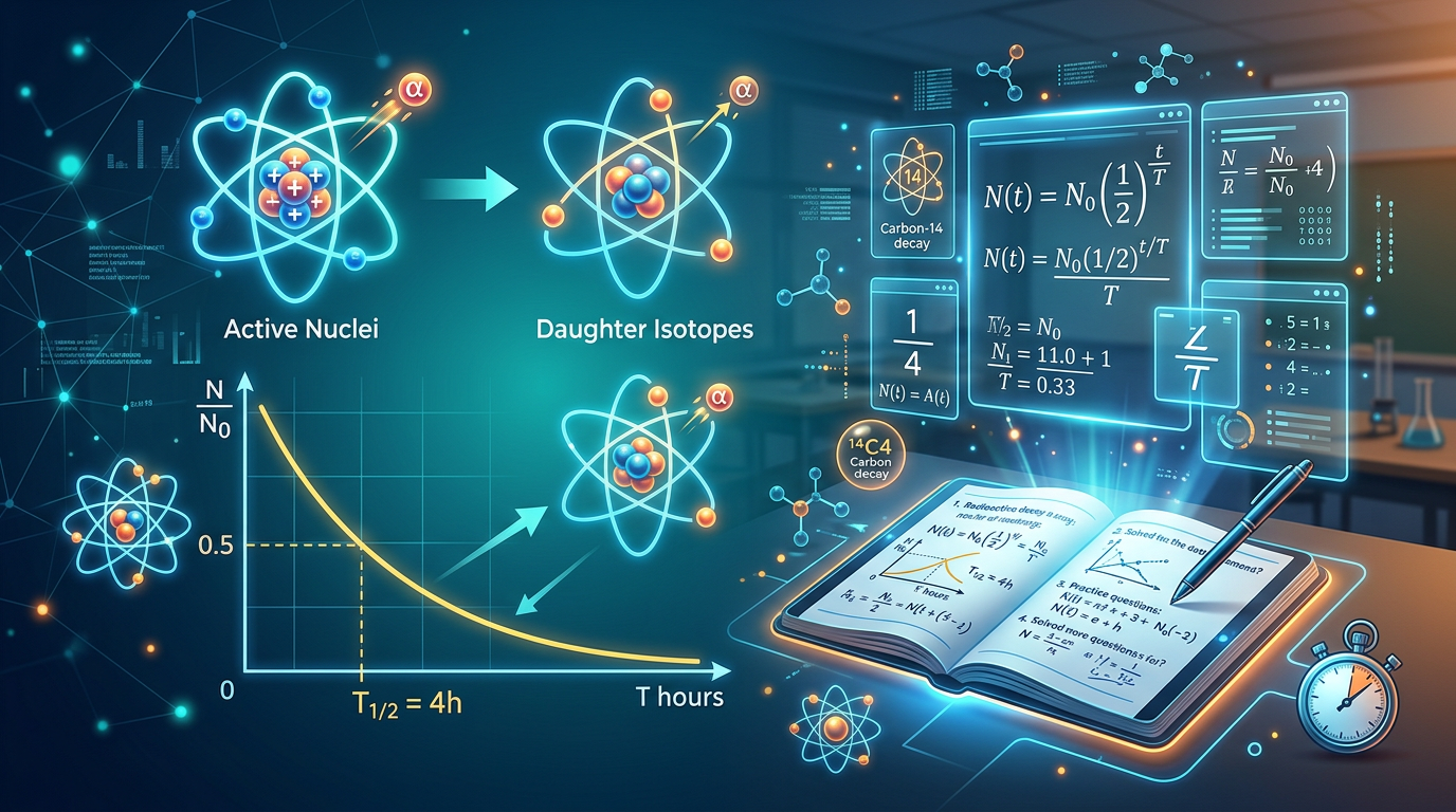 Medium Half-Life Calculations Practice Questions