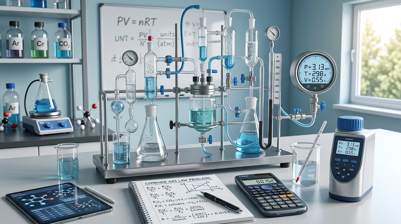 Hard Combined Gas Law Practice Questions