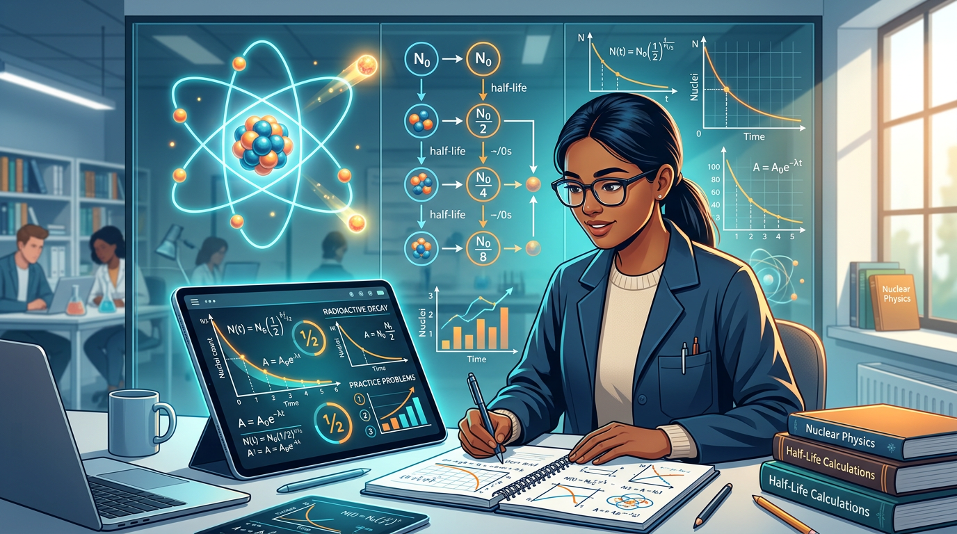 Hard Half-Life Calculations Practice Questions