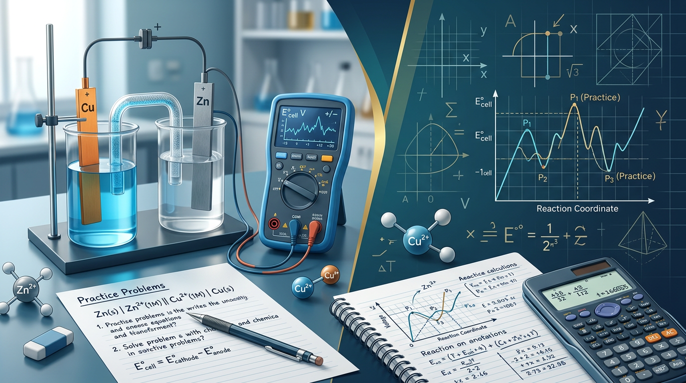 Hard Cell Potential Calculations Practice Questions