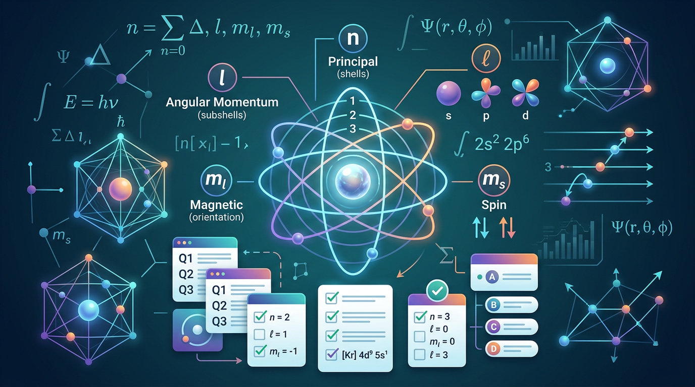 Quantum Number Practice Questions with Answers