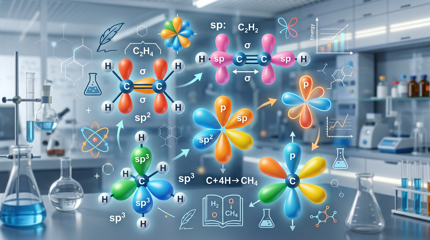 Hybridization Practice Questions with Answers