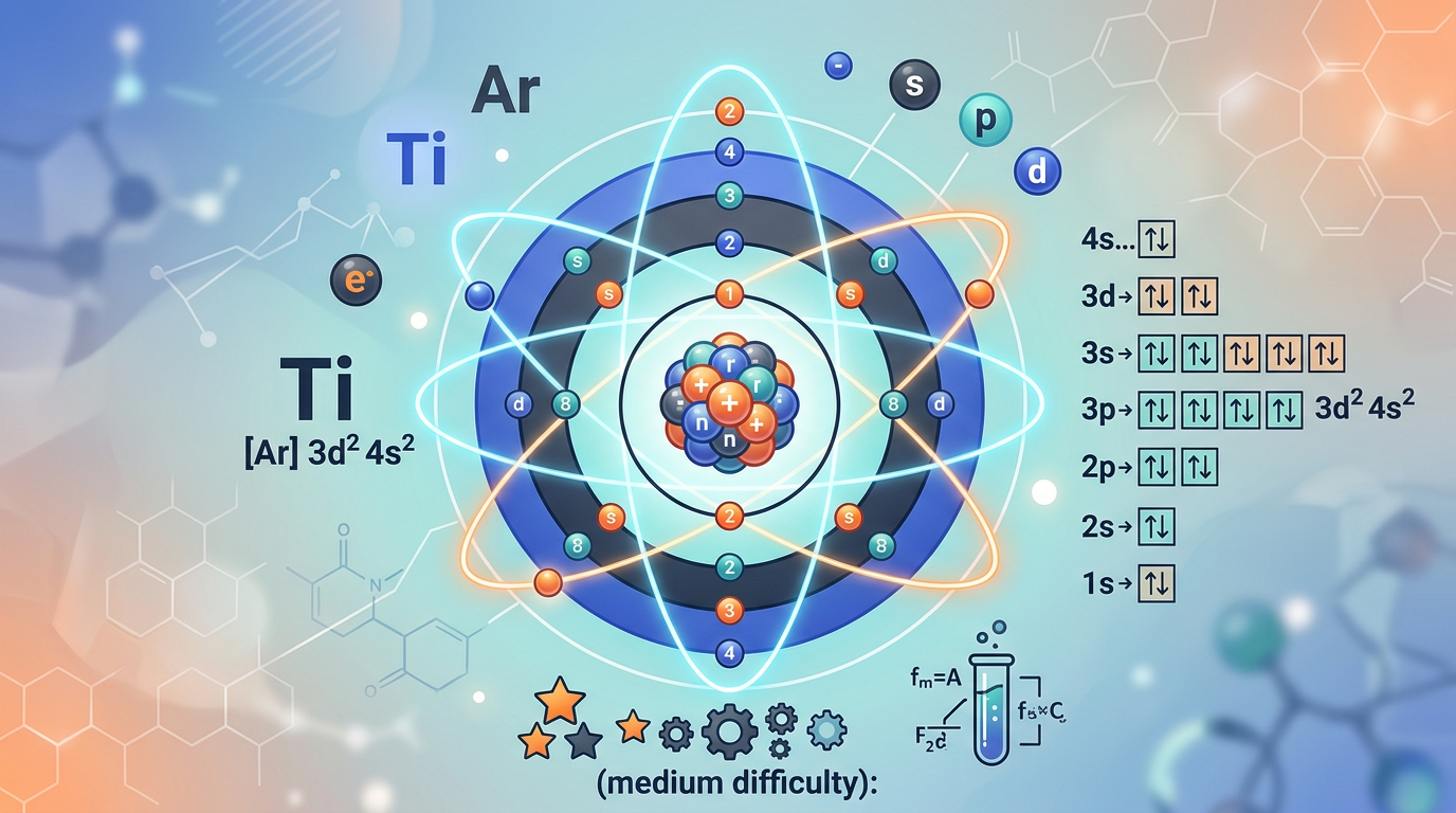 Medium Electron Configuration Practice Questions