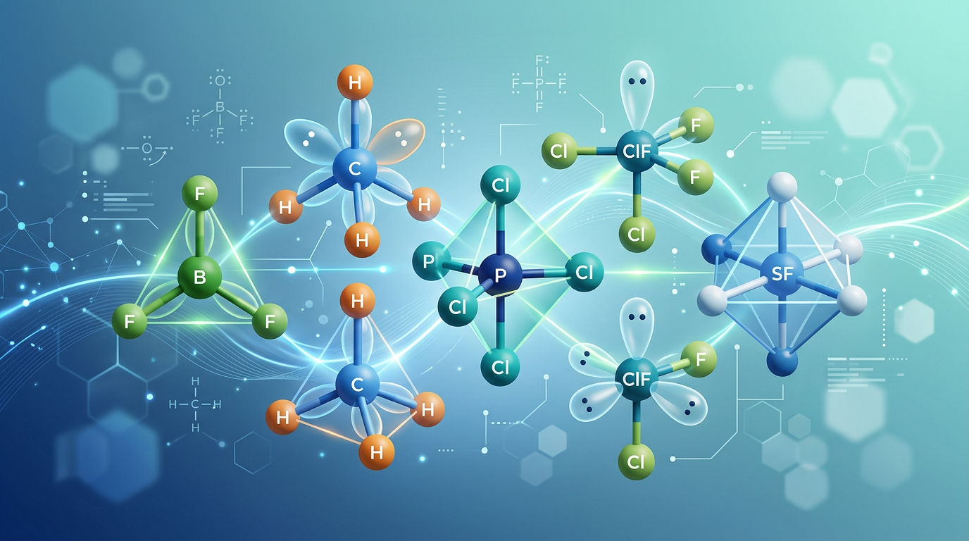 Medium VSEPR Geometry Practice Questions