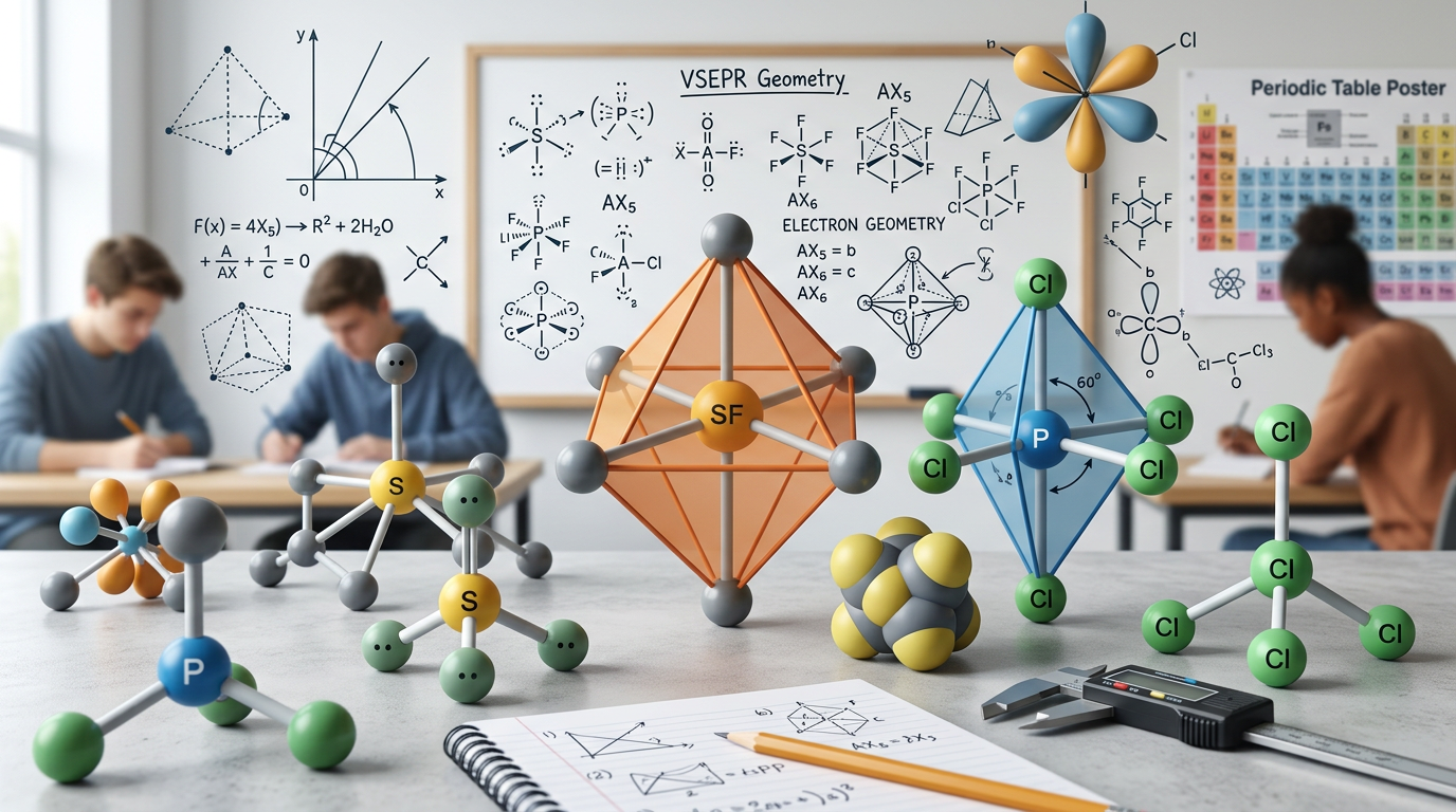Hard VSEPR Geometry Practice Questions
