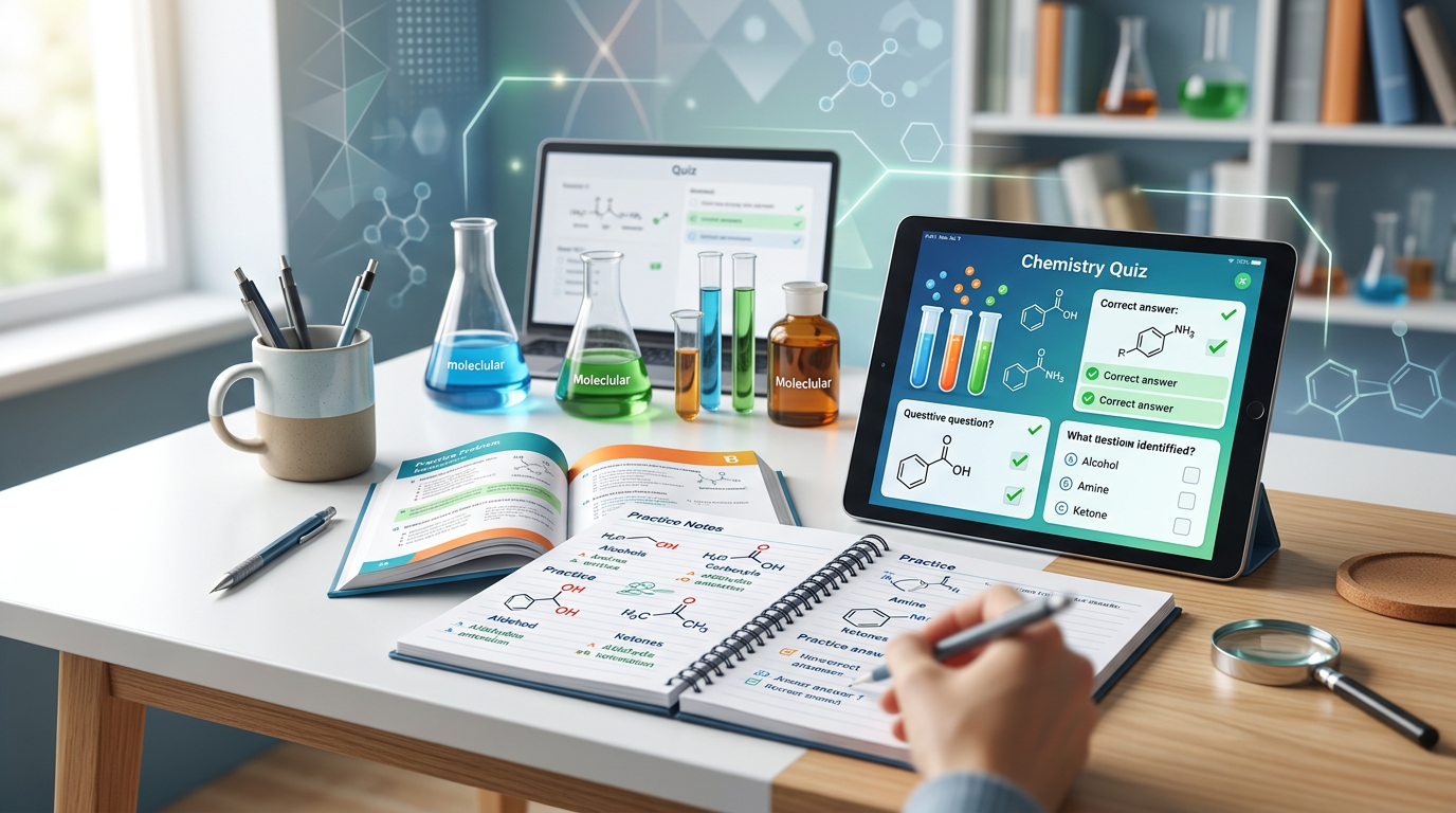 Functional Group Identification Practice Questions with Answers