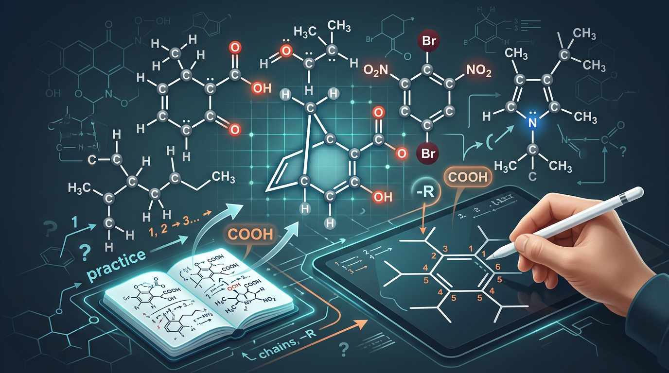 Hard Naming Organic Compounds (IUPAC) Practice Questions