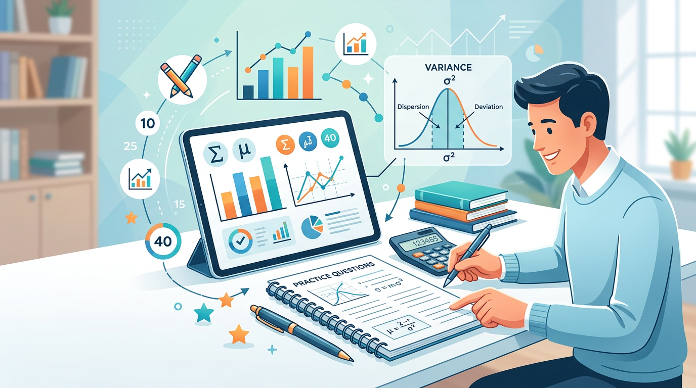Easy Variance Calculation Practice Questions