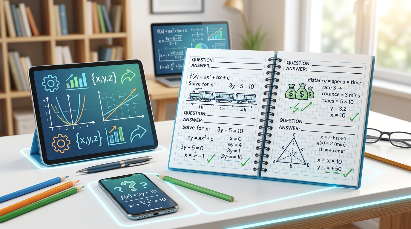 Algebra Word Problems Practice Questions with Answers