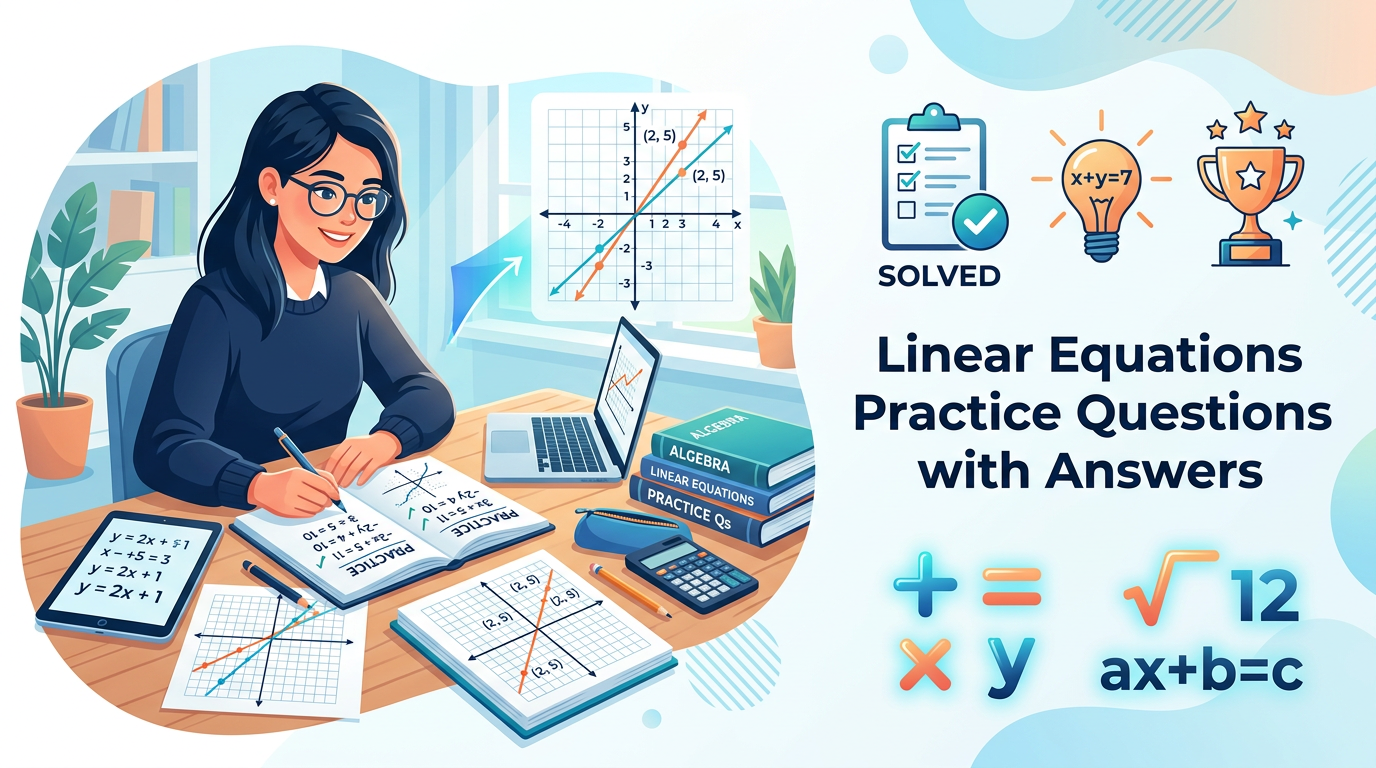 Linear Equations Practice Questions with Answers