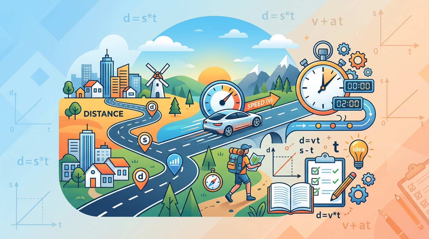 Distance, Speed, Time Problems Practice Questions with Answers