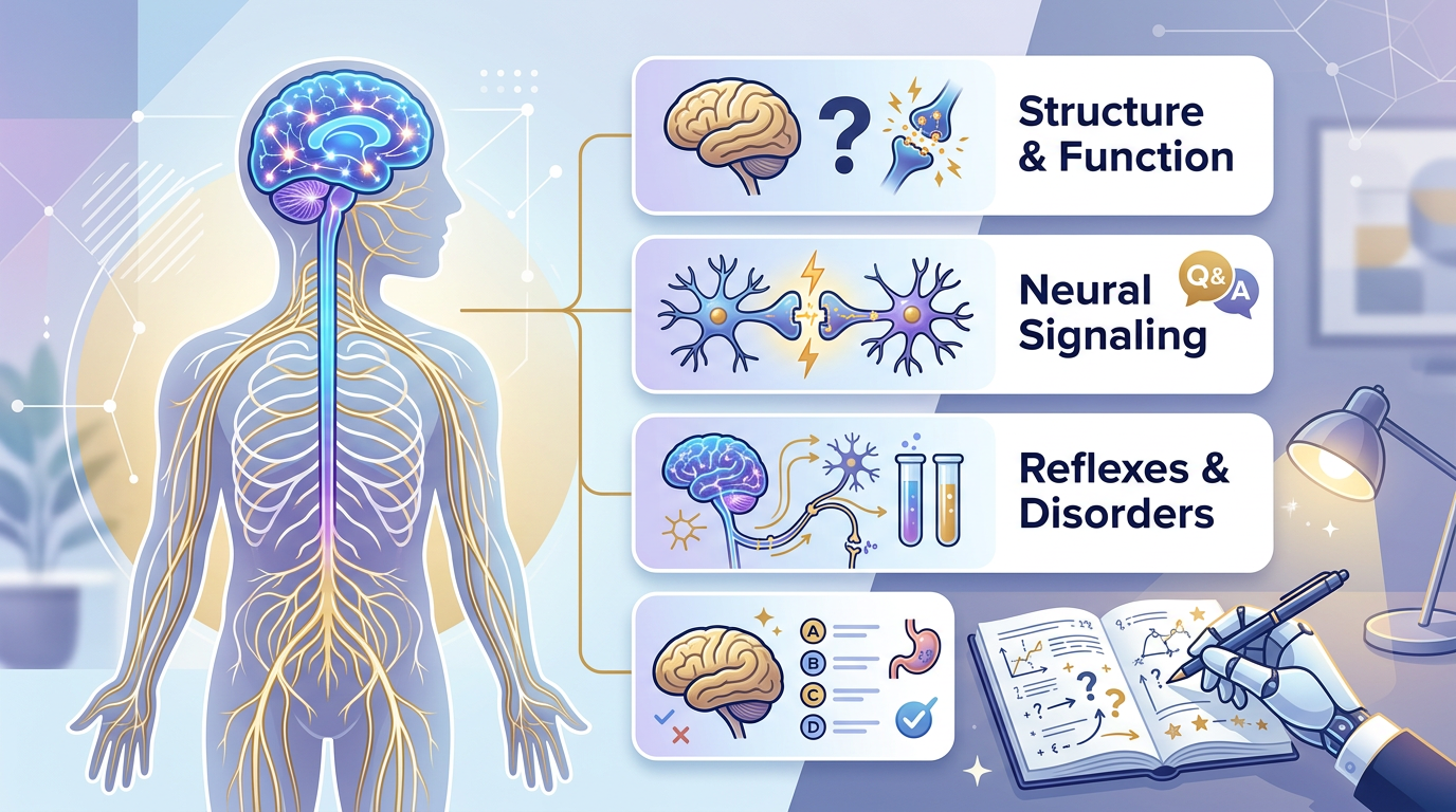 Nervous System Questions Practice Questions with Answers