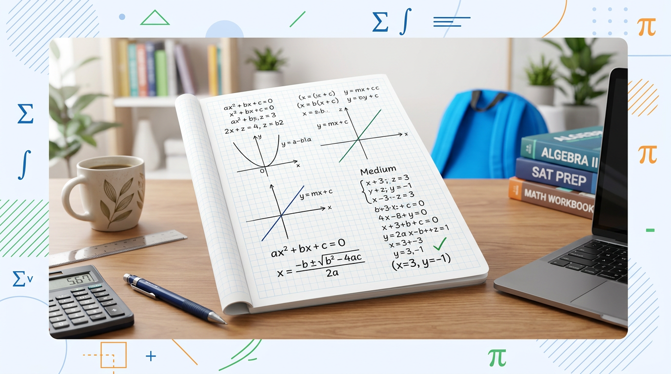 Medium SAT Algebra Practice Questions