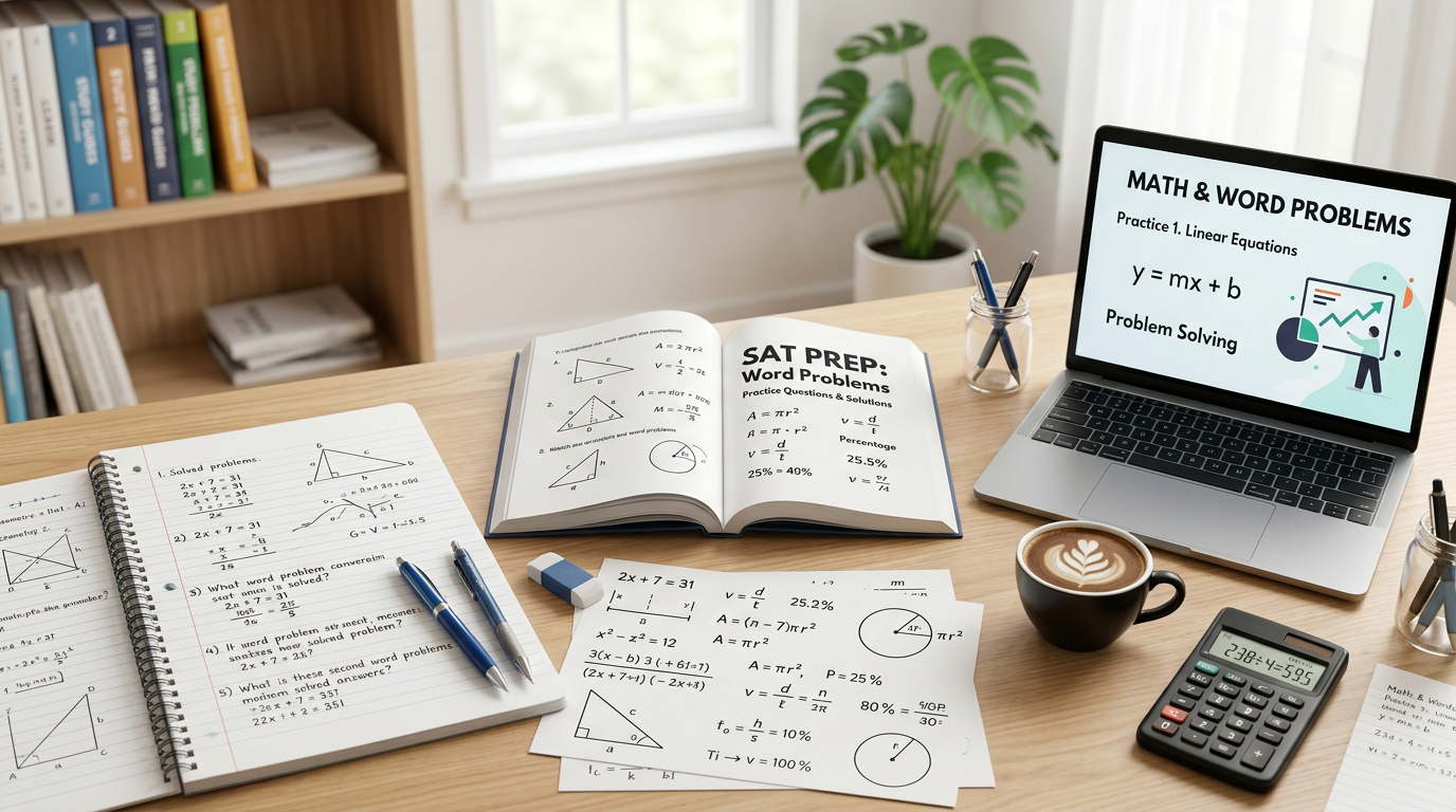 SAT Word Problems Practice Questions with Answers