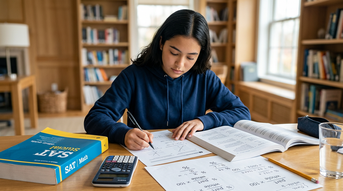 SAT Percentage Word Practice Questions with Answers