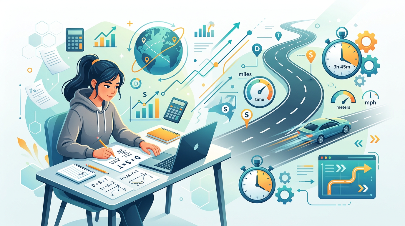 Easy SAT Distance Speed Time Practice Questions